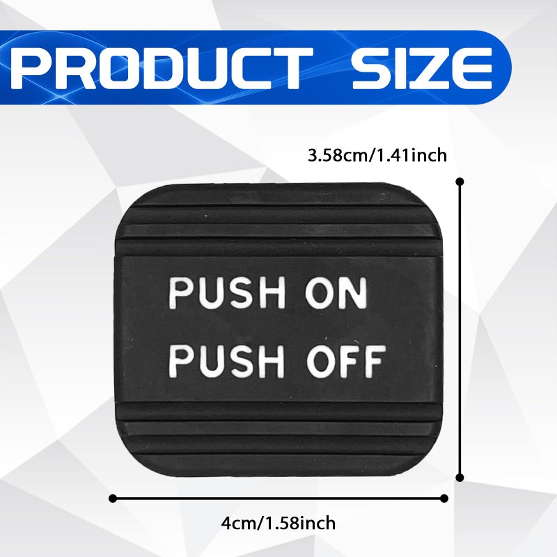 QQWD Parking Brake Pedal Pad Replacement  Parking Emergency Brake Pedal Cover Rubber Pad Compatible with Nissan Rogue Altima Titan Maxima Quest Pathfinder Armada Leaf #46531-3TA0A  46531-CK000 - Image 2